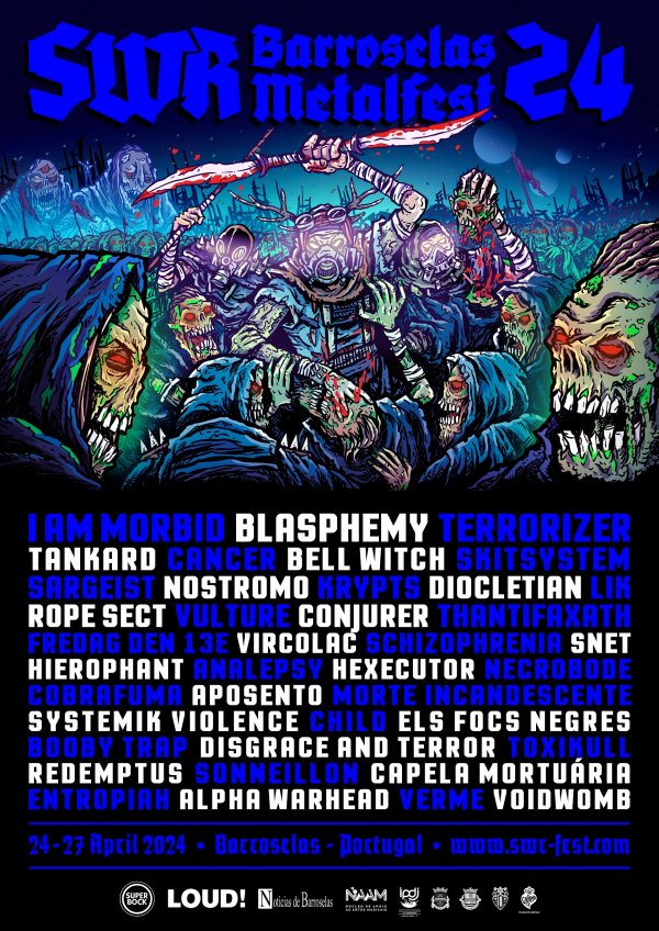 I Am Morbid, Terrorizer y muchos más completan el cartel del SWR Barroselas Metalfest